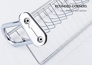Полка корзина Frap F336 Хром-5
