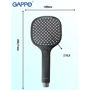 Ручной душ Gappo G003 Черный матовый-9