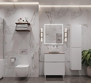 Шкаф пенал Aquanet Алвита New 35 R 277558 подвесной Белый матовый-19