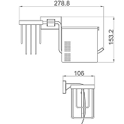Держатель туалетной бумаги и освежителя воздуха Gappo G0703-10 с крышкой Хром-1