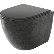 Унитаз Grossman GR-4455BBLS подвесной цвет Черный глянцевый с сиденьем Микролифт-1