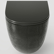 Унитаз Grossman GR-4455BBLS подвесной цвет Черный глянцевый с сиденьем Микролифт-2