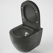 Унитаз Grossman GR-4455BBLS подвесной цвет Черный глянцевый с сиденьем Микролифт-3