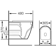 Унитаз Grossman GR-4455BBLS подвесной цвет Черный глянцевый с сиденьем Микролифт-5