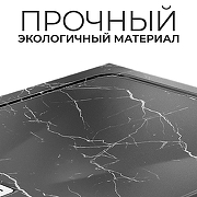 Душевой поддон из искусственного камня WasserKRAFT Neime 90х90 19T01 Черный матовый-7