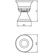 Мыльница Migliore Provance 17614 Бронза-1