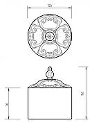 Контейнер для хранения Migliore Elisabetta 17056 Золото-1