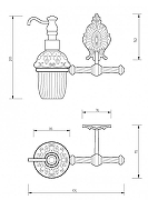 Дозатор для жидкого мыла Migliore Elisabetta 17062 Золото-1