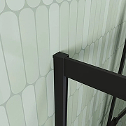 Душевой уголок Veconi Rovigo RV-14 100x80 RV14-10080-01-C5 профиль Черный матовый стекло прозрачное-6