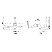 Смеситель для душа Migliore Oxford 19100 Бронза-1