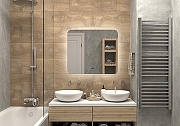 Зеркало Art&Max Ravenna AM-Rav-800-700-DS-F с подсветкой с бесконтактным выключателем-5