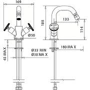 Смеситель для биде Migliore Reversa 28203 Золото-1