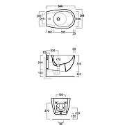 Биде Simas Vignoni VI19 bi matt*1 подвесное Белое матовое-1