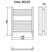 Электрический полотенцесушитель Ника Step-2 80/50 Белый матовый-5