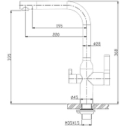 Смеситель для кухни BelBagno BB-LAM57-IN Сатин-1