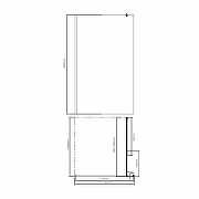 Душевая перегородка WasserKRAFT Rossel 120 28W40 профиль Серебристый стекло прозрачное-3