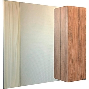 Зеркало со шкафом Comforty Порто 90 00-00009232 Дуб темно-коричневый-1