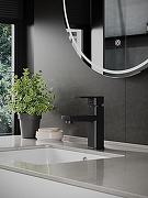 Смеситель для раковины Orange OneLife P06-021b Черный матовый-3