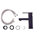 Смеситель для раковины Orange OneLife P06-021b Черный матовый-7