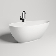 Ванна из искусственного камня Salini Paola 160х77 101511SM Белая матовая-3