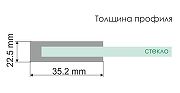 Шторка на ванну WasserKRAFT Dill 80 61S02-80 профиль Черный стекло прозрачное-9