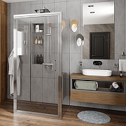 Душевой уголок WasserKRAFT Salm 100x100 27I42 профиль Хром стекло прозрачное-4