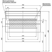 Тумба с раковиной Aquanet Верона 75 287645 подвесная Белая матовая-5
