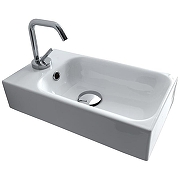 Мини-раковина Kerasan Cento 45 353701L*1 Белая-1