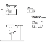 Мини-раковина Kerasan Cento 45 353701L*1 Белая-3