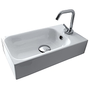 Мини-раковина Kerasan Cento 45 353701R*1 Белая-1