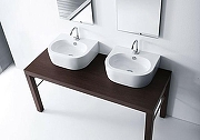 Раковина накладная Kerasan Flo 60 314201*1 Белая-6