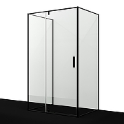 Душевой уголок WasserKRAFT Elbe 120x90 74P21 профиль Черный стекло прозрачное-5