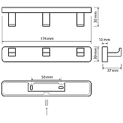 Вешалка для полотенец Bemeta Via 135006242 Хром-1