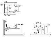 Биде Kerasan Flo 312501*1 подвесное Белое-10
