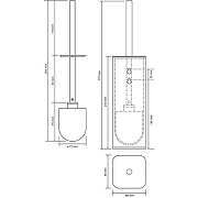 Ершик для унитаза Bemeta Solo 139113162 Хром-1
