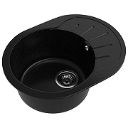 Кухонная мойка GranFest Rondo GF-R580L Черная-1