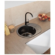 Кухонная мойка GranFest Rondo GF-R580L Черная-2