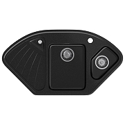 Кухонная мойка GranFest Corner GF-C1040E Черная