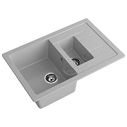 Кухонная мойка GranFest Quadro GF-Q775KL Серая-1