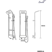 Душевая панель Ceruttispa Maiella W CT8984 Белая глянцевая-7