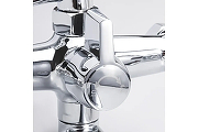 Смеситель для ванны Ekko E22024 универсальный Хром-6