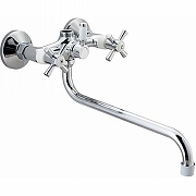 Смеситель для ванны Ekko E22118-7 универсальный Хром Белый