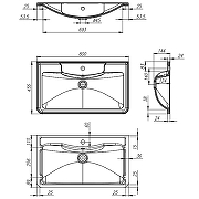 Раковина BelBagno 80 BB800/455-LV-ART-ALR-NERO Черная матовая-4