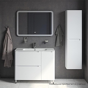 Тумба под раковину Iddis Edifice 100 EDI10WFi95 Белая-5