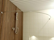 Карниз для ванны Vayer Tugatty Iryda 150x150 Гл000013476 Хром-1