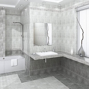 Керамический бордюр Beryoza Ceramica (Береза керамика) Амалфи серый 9,5х60 см-1