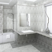 Керамический декор Beryoza Ceramica (Береза керамика) Амалфи серый 30х60 см-1