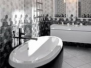 Керамическая плитка Beryoza Ceramica (Береза керамика) Дайкири декор 1 черный настенная 30х60 см-1