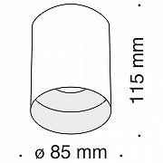 Потолочный светильник Maytoni Ceiling Wall Slim C014CL-01B цвет плафона/подвески Черный, цвет арматуры Белый-3
