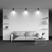 Потолочный светильник Maytoni Ceiling Wall Atom C016CL-01B цвет плафона/подвески Черный, цвет арматуры Черный-7